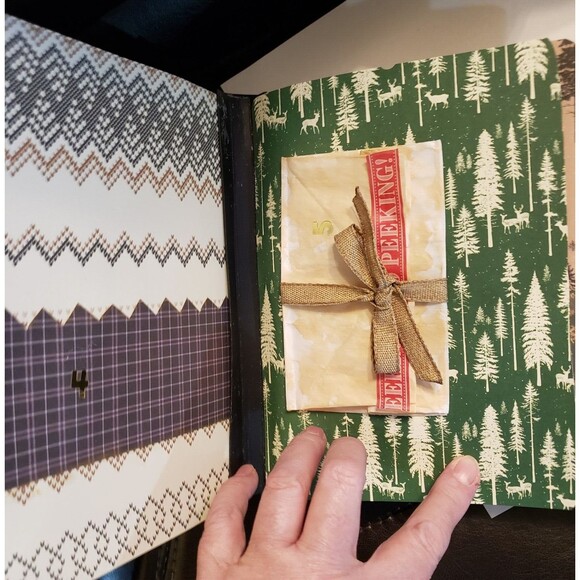 Hand Made Winter Themed Junk Journal *Includes 10 pc NEW JEWELRY* Women Girls - Picture 6 of 16